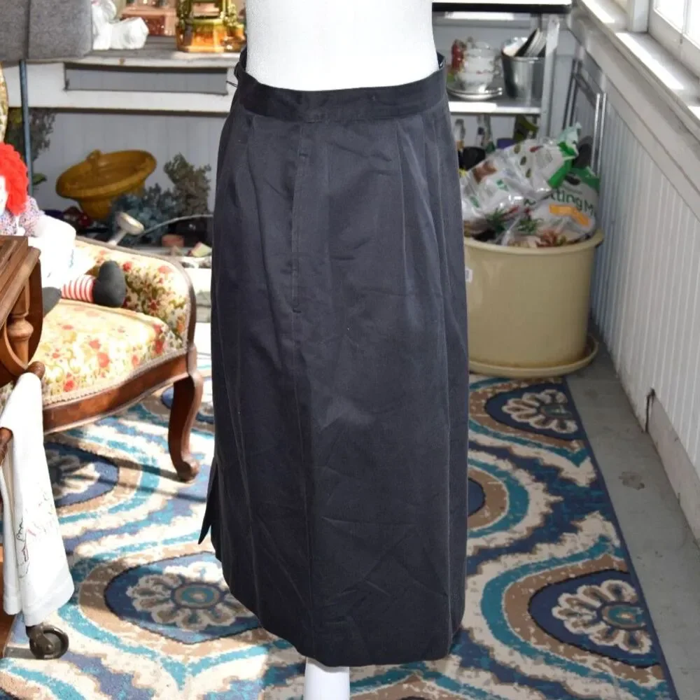 Vintage Burberrys Slate Pencil Skirt 29